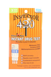 Inspector 420 3-Panel Urine Drug Test β THC/COC/mAMP - Discreet Smoker
